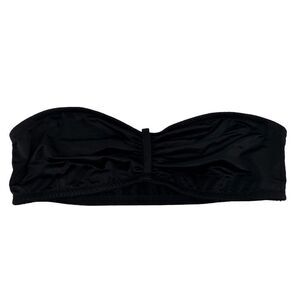 Victorias Secret Very Sexy Strapless Bandeau Bra Black Satin Wireless Size Large